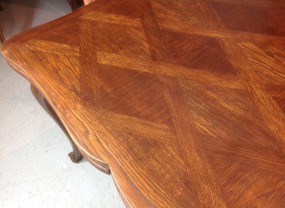 LARGE OAK FRENCH DINING TABLE View VII