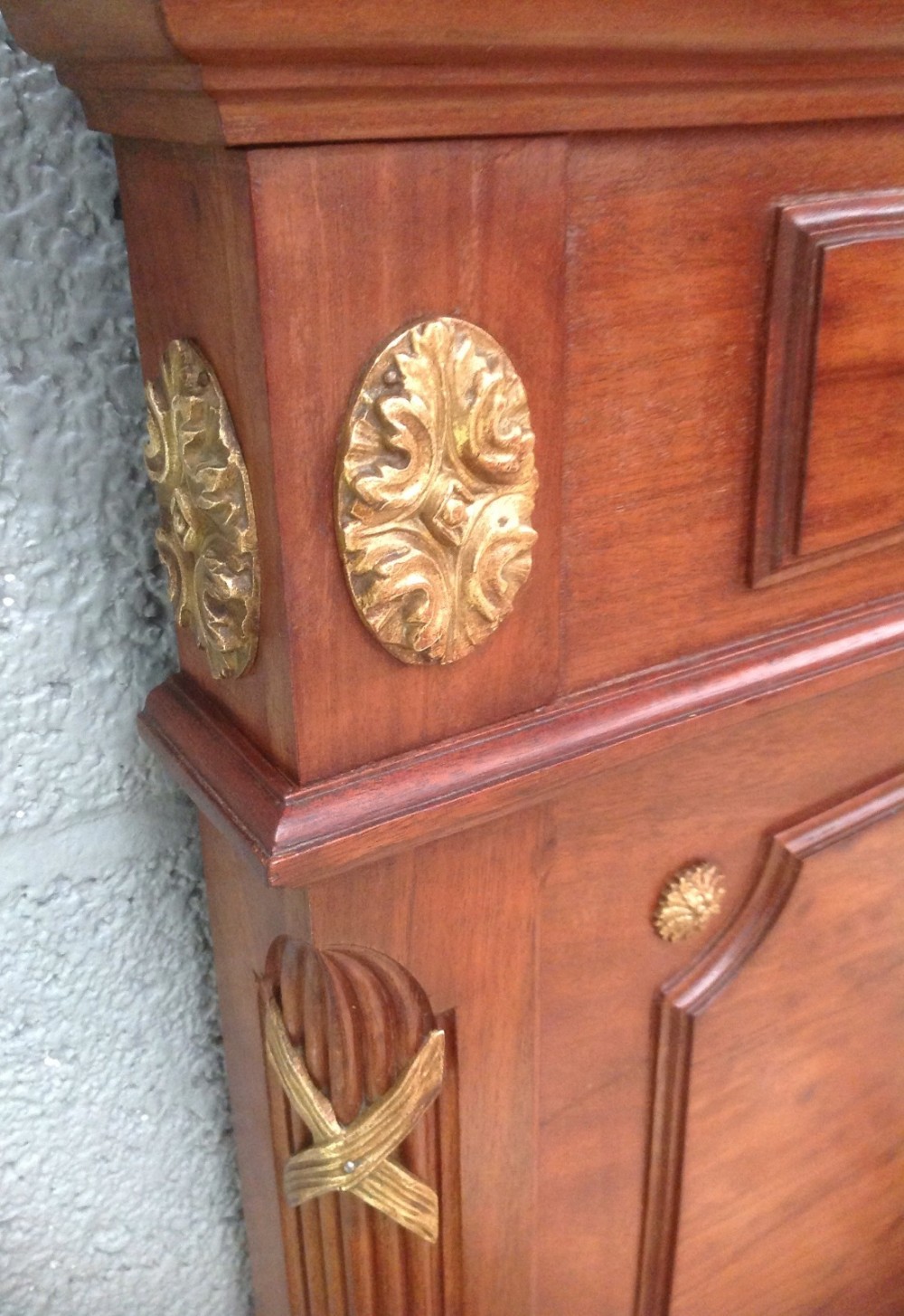 FRENCH MAHOGANY AND BRASS  BED View VI