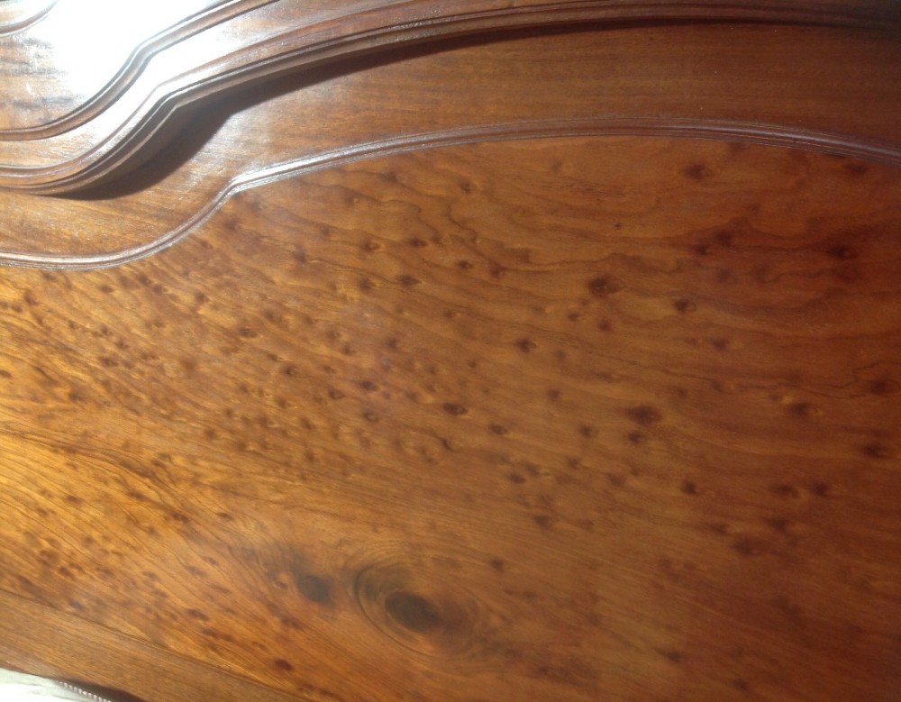 FRENCH MAHOGANY AND BRASS  BED View IX