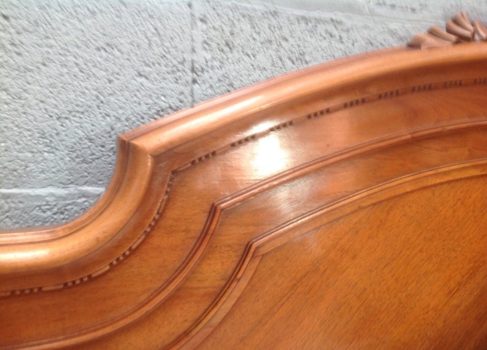 MAHOGANY FRENCH KINGSIZE BED 1600 WIDE View V