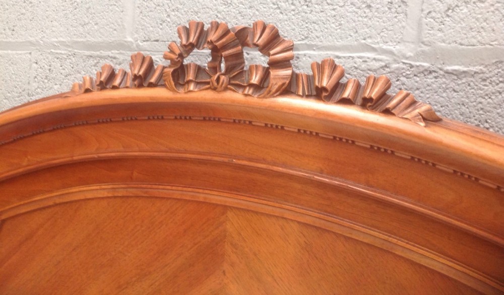 MAHOGANY FRENCH KINGSIZE BED 1600 WIDE View VI