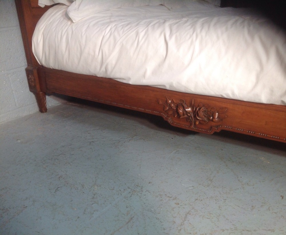 MAHOGANY FRENCH KINGSIZE BED 1600 WIDE View IX