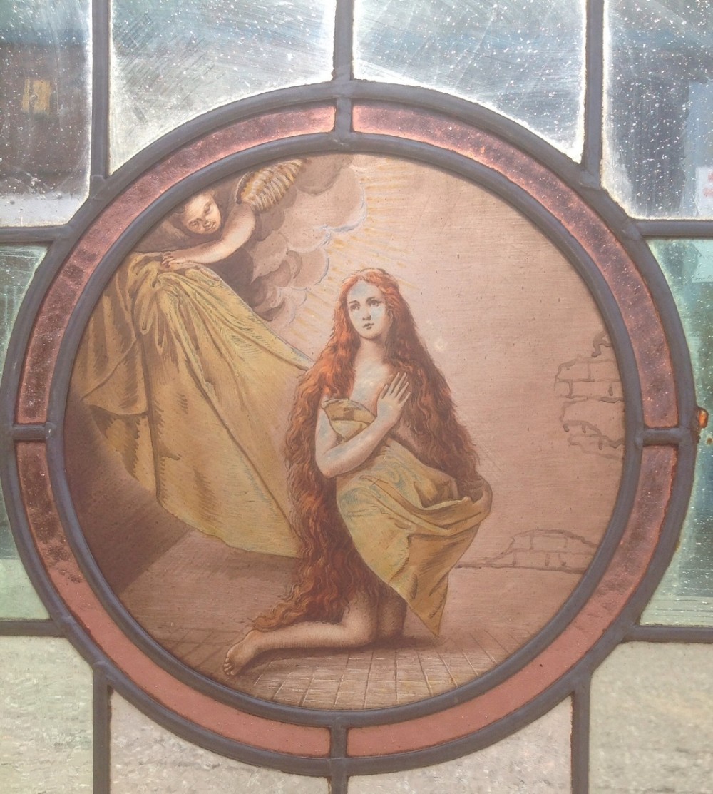 SET OF FIVE STAINED GLASS WINDOWS View IV
