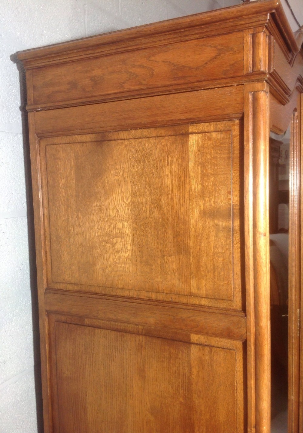 FRENCH OAK ARMOIRE View IX