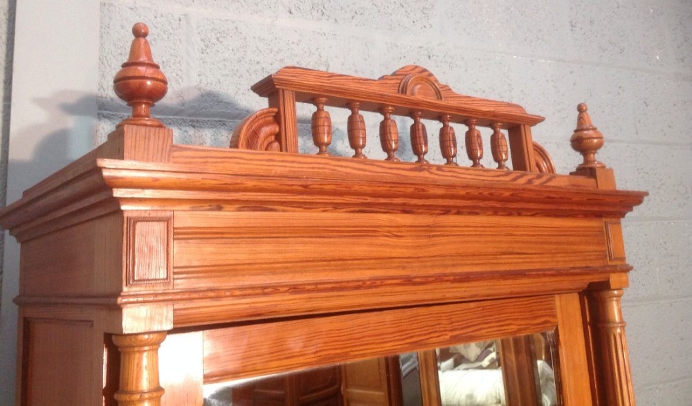 FRENCH PITCH PINE BEDROOM SUITE View III