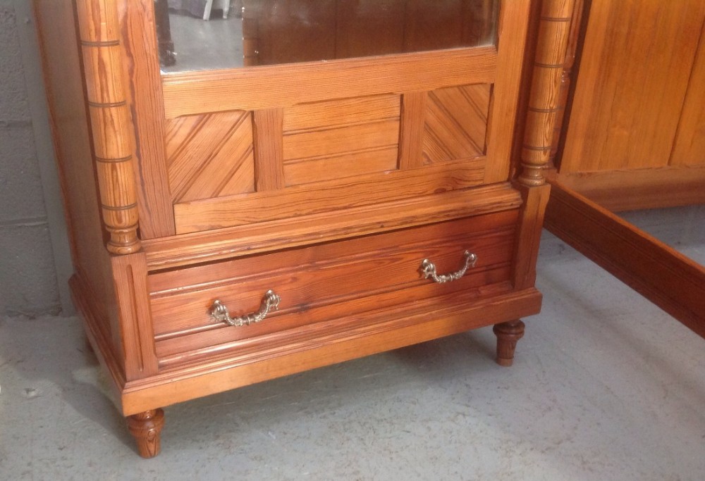 FRENCH PITCH PINE BEDROOM SUITE View IV
