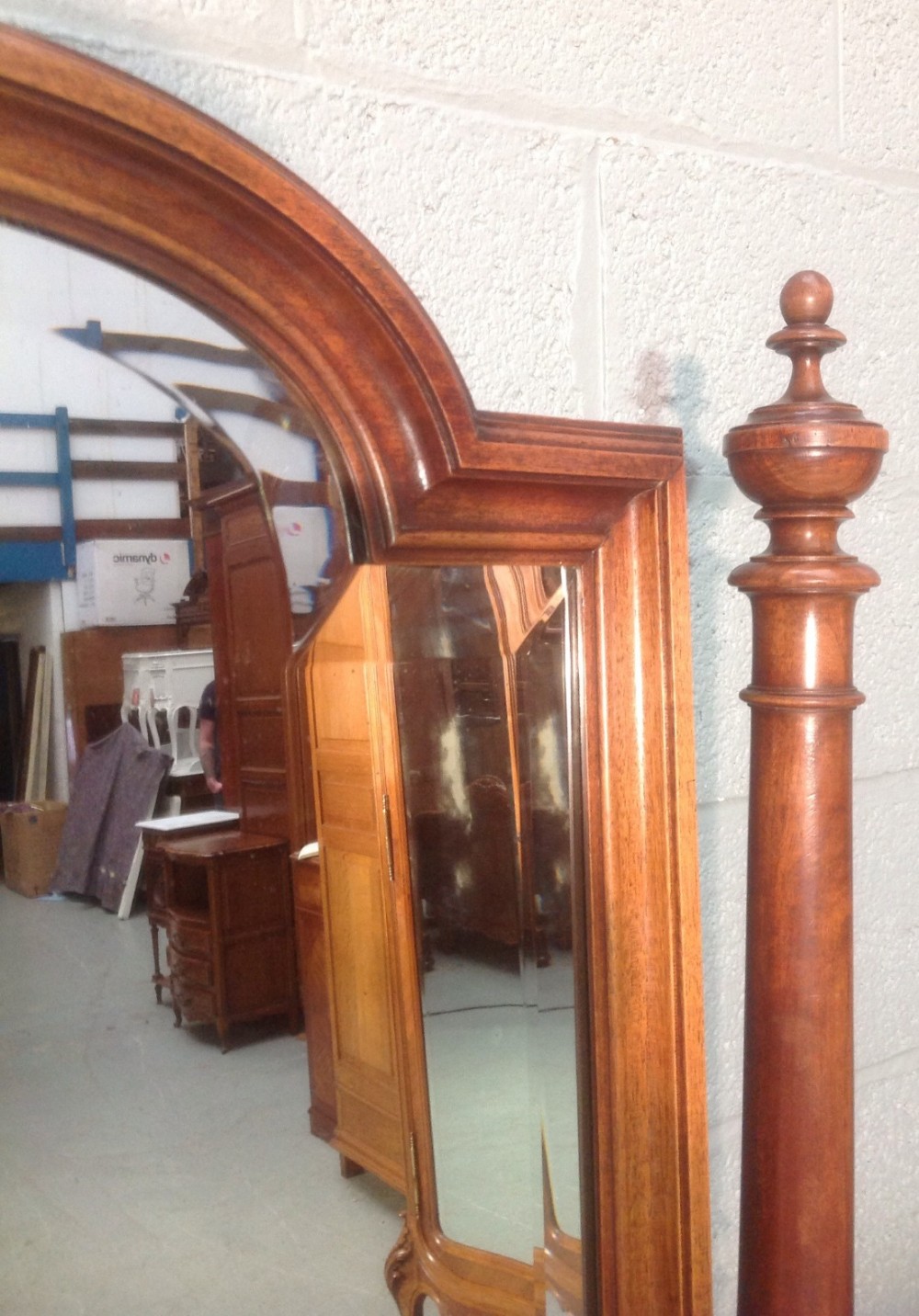 FRENCH MAHOGANY CHEVAL MIRROR View IV