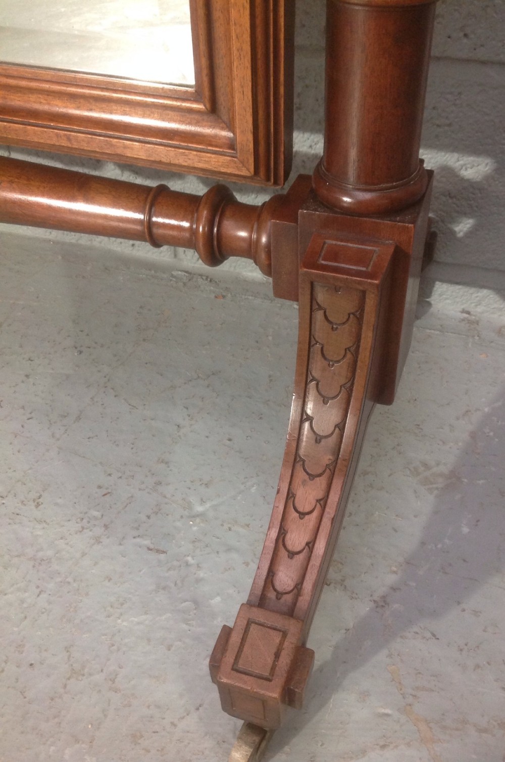 FRENCH MAHOGANY CHEVAL MIRROR View VIII