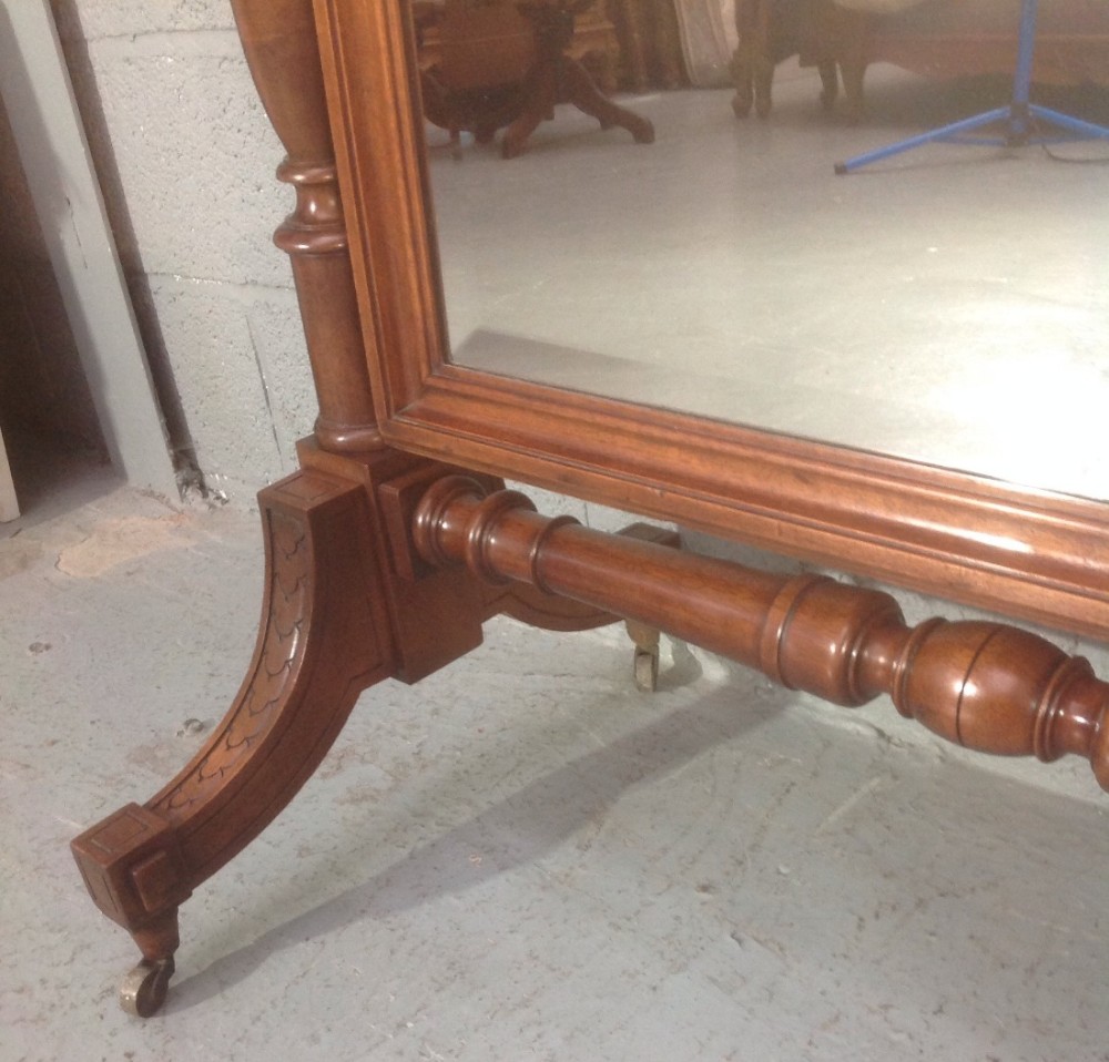 FRENCH MAHOGANY CHEVAL MIRROR View IX