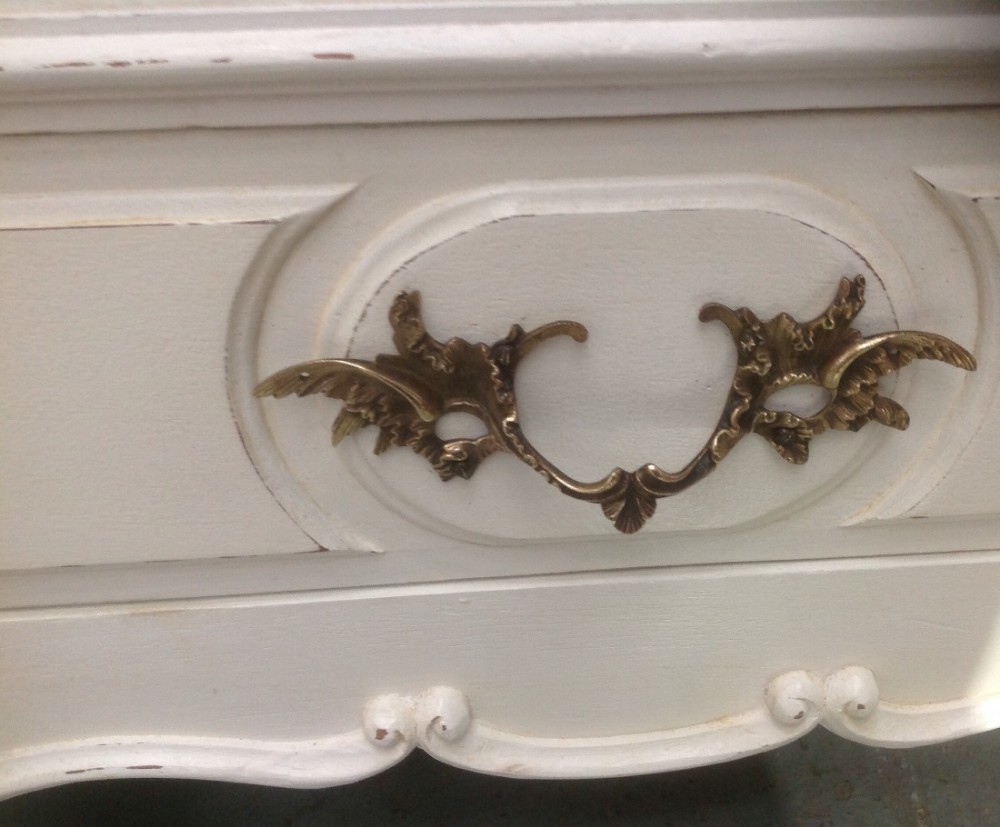 PAINTED FRENCH WALNUT TRIPLE ARMOIRE View VI