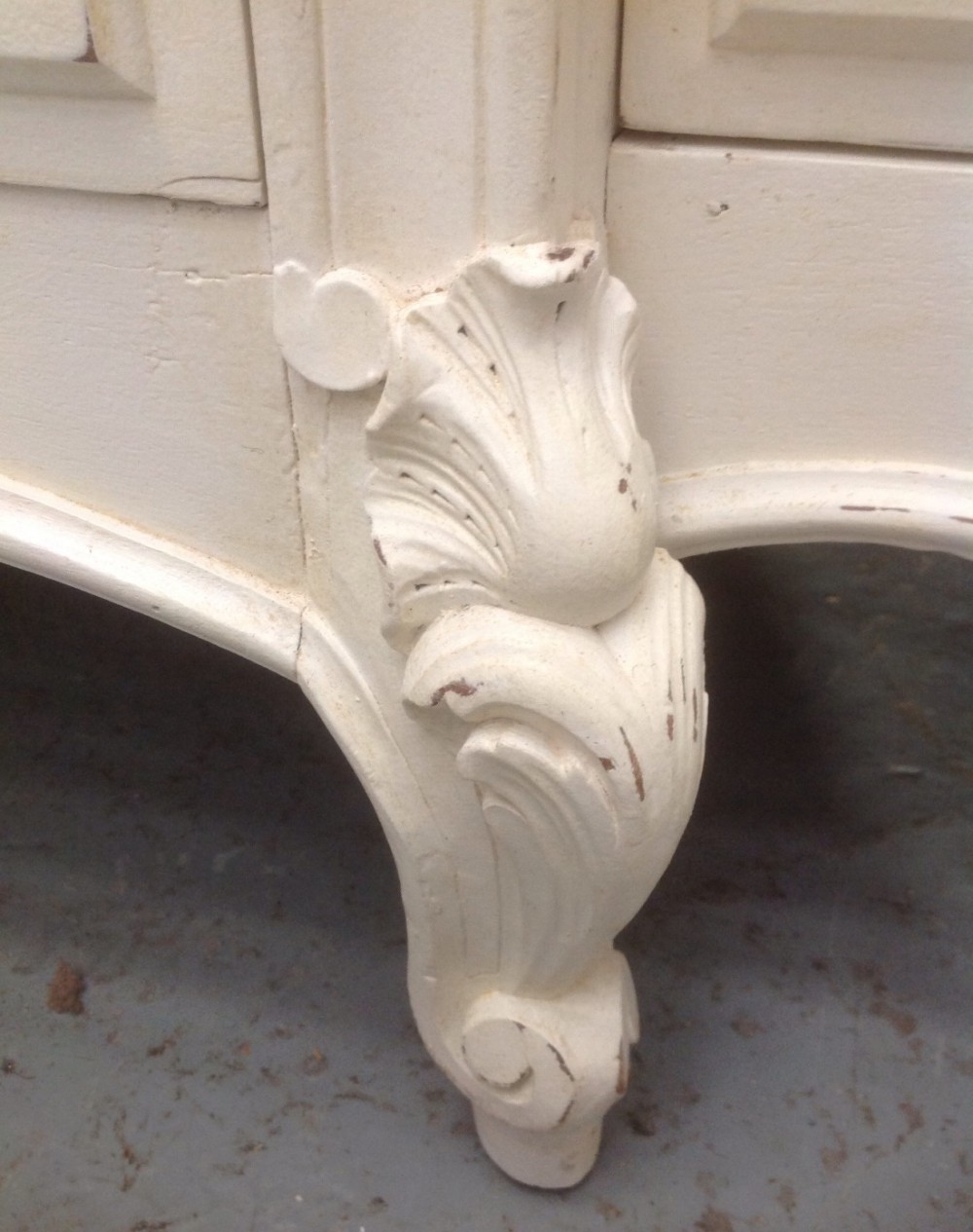 PAINTED FRENCH WALNUT TRIPLE ARMOIRE View VII