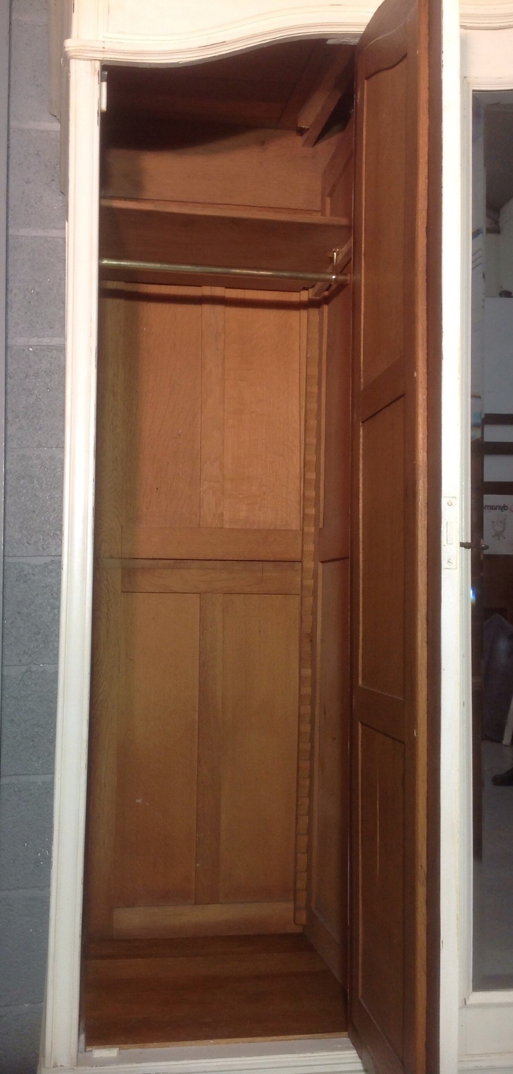 PAINTED FRENCH WALNUT TRIPLE ARMOIRE View IX