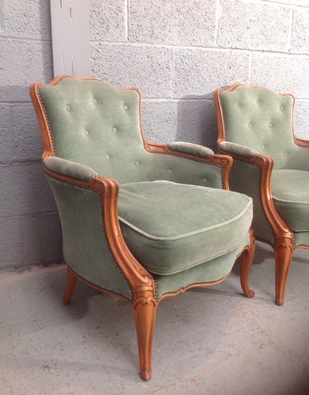 PAIR OF FRENCH ARMCHAIRS View II