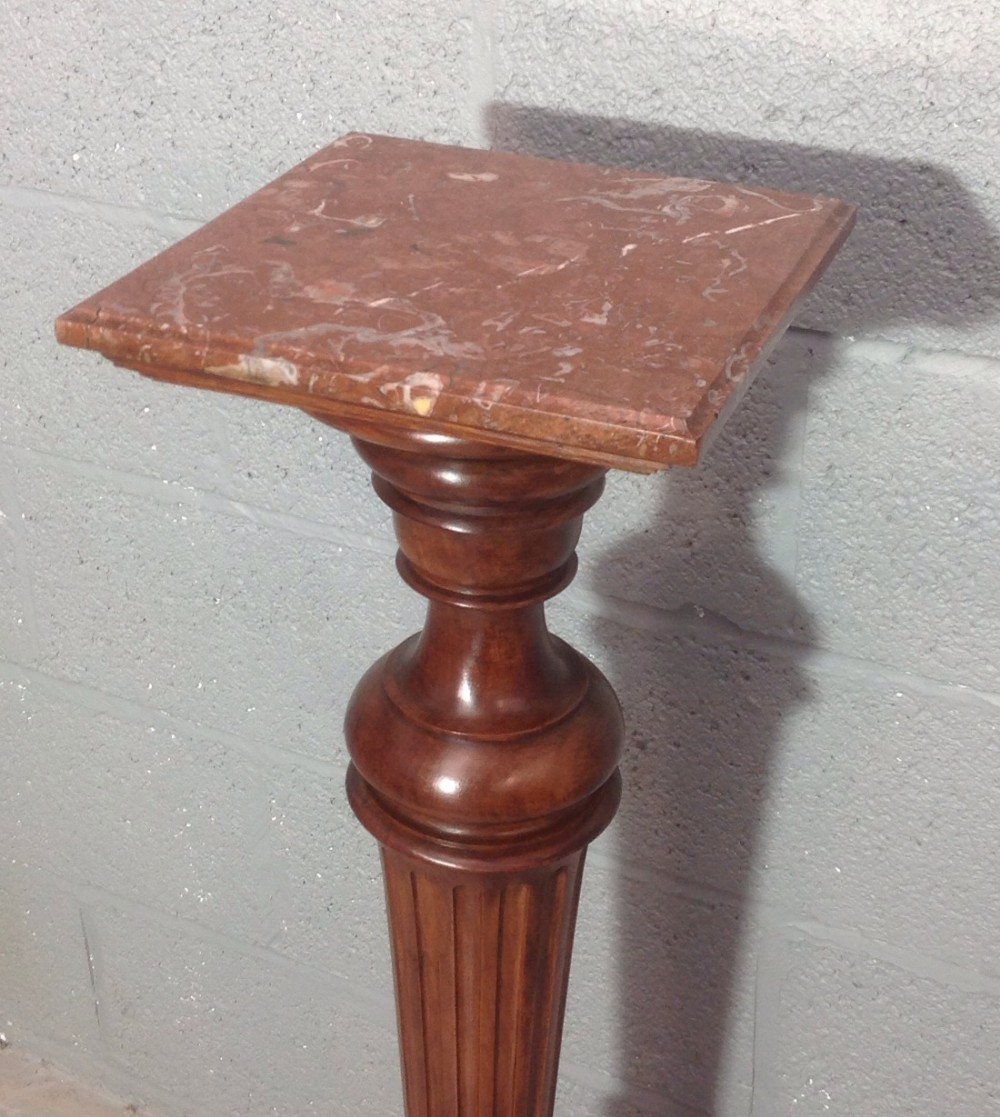 FRENCH WALNUT PEDESTAL  STAND View III