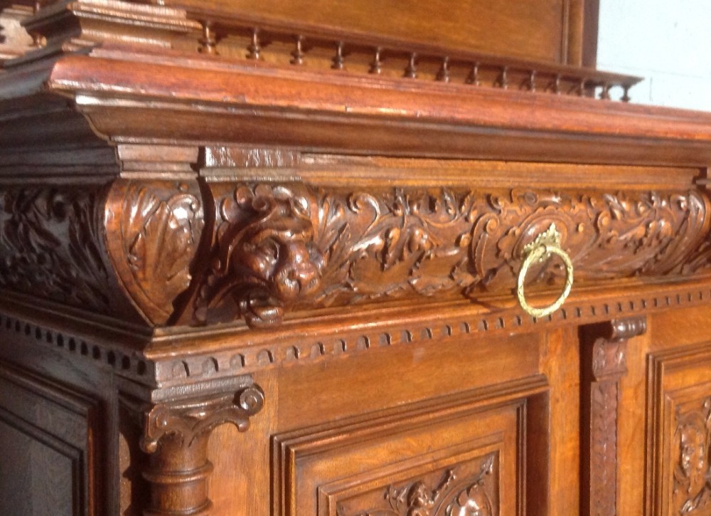 ORNATE CARVED FRENCH CABINET View VIII