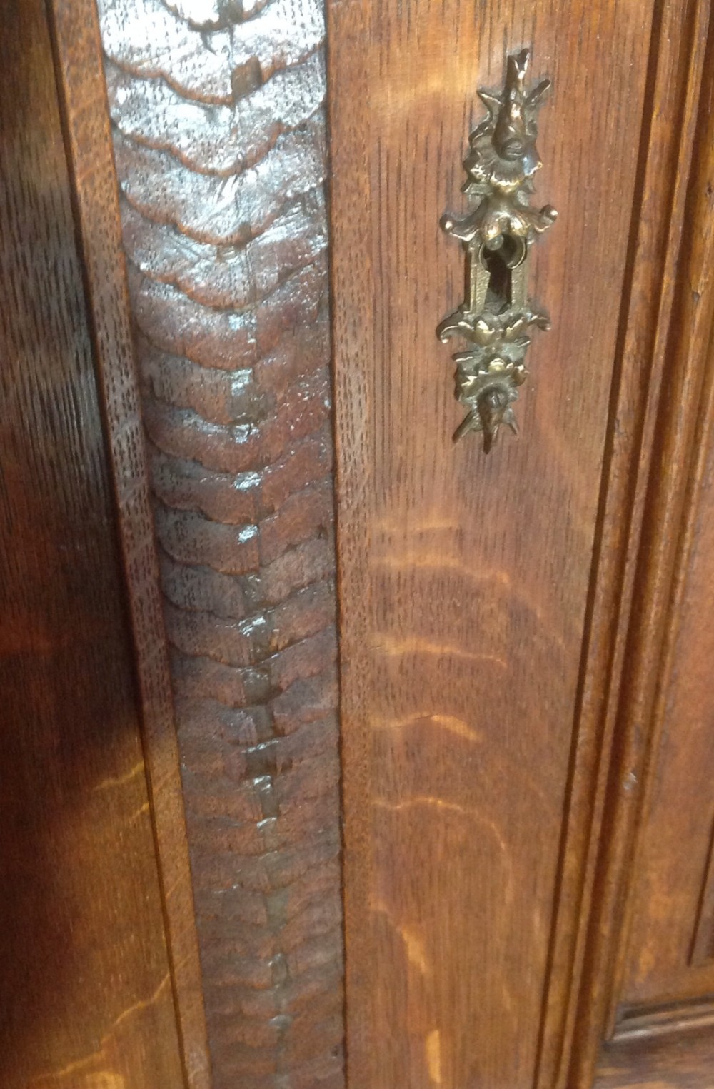 ORNATE CARVED FRENCH CABINET View X
