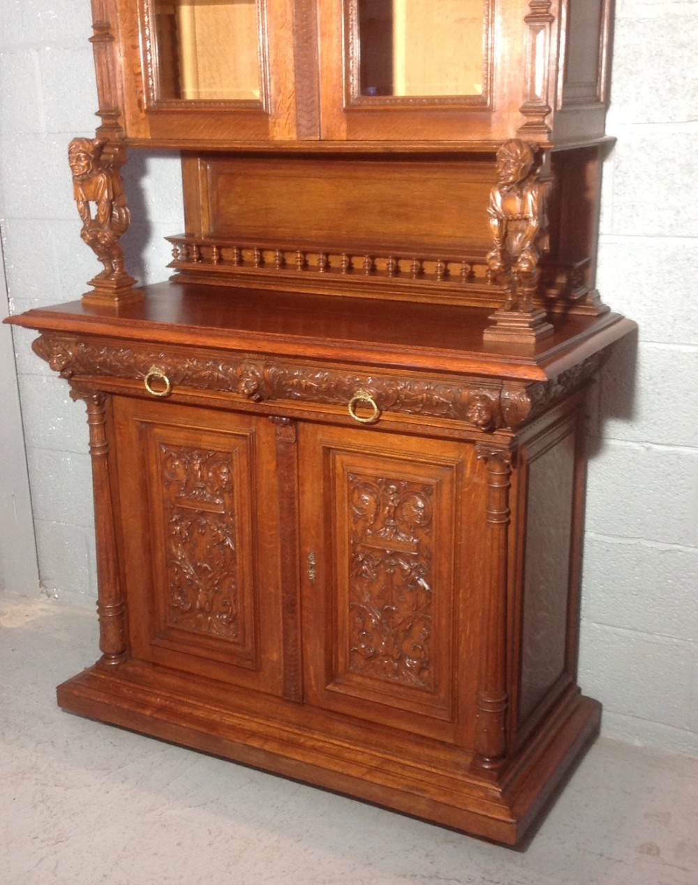 ORNATE CARVED FRENCH CABINET View XIII