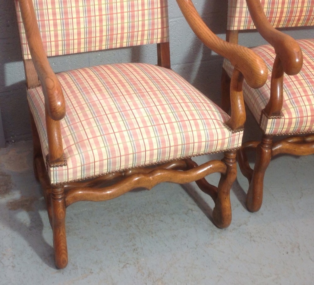 PAIR OF FRENCH OAK ARMCHAIRS View III
