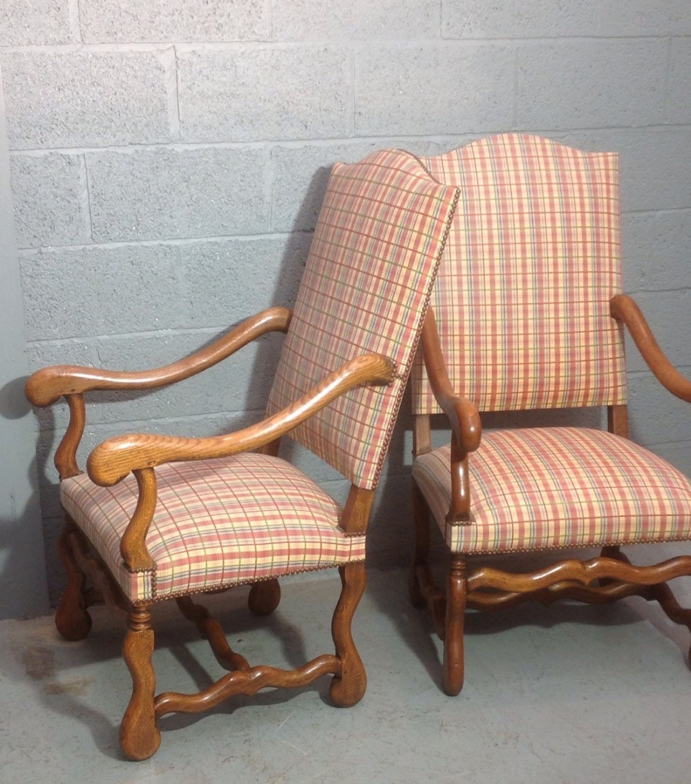 PAIR OF FRENCH OAK ARMCHAIRS View VI