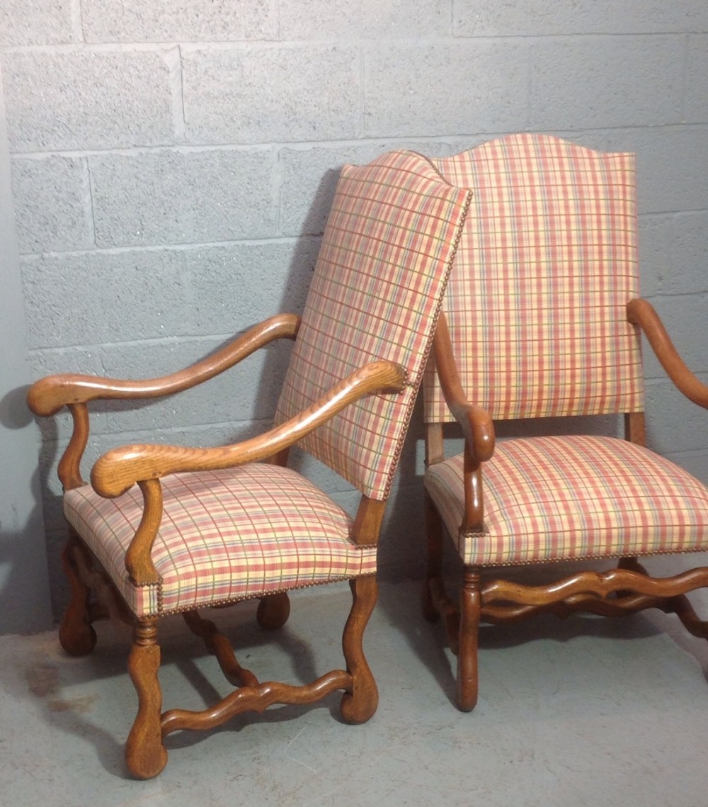 PAIR OF FRENCH OAK ARMCHAIRS View VII