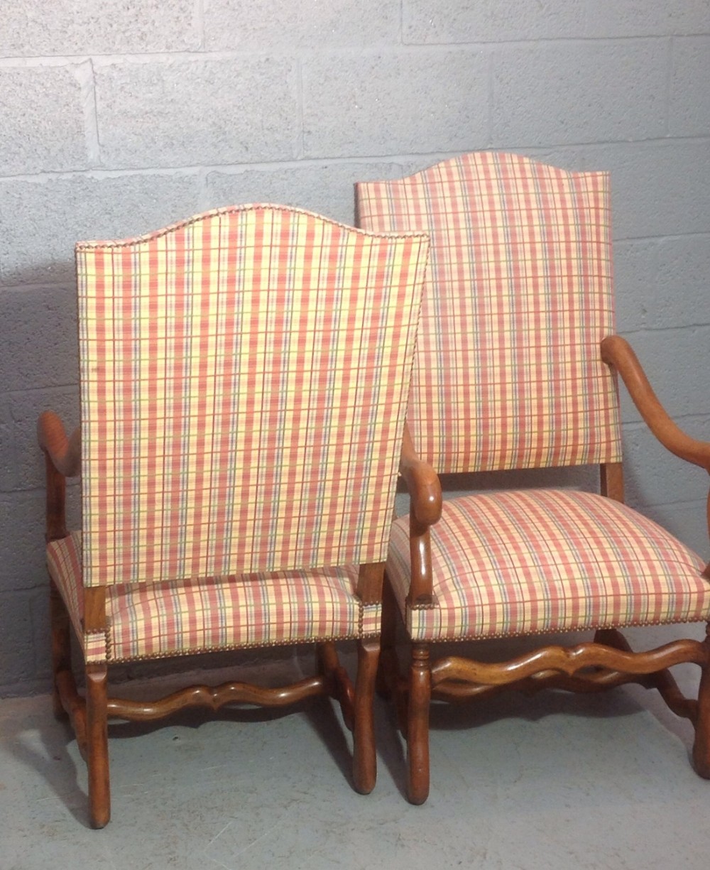PAIR OF FRENCH OAK ARMCHAIRS View IX