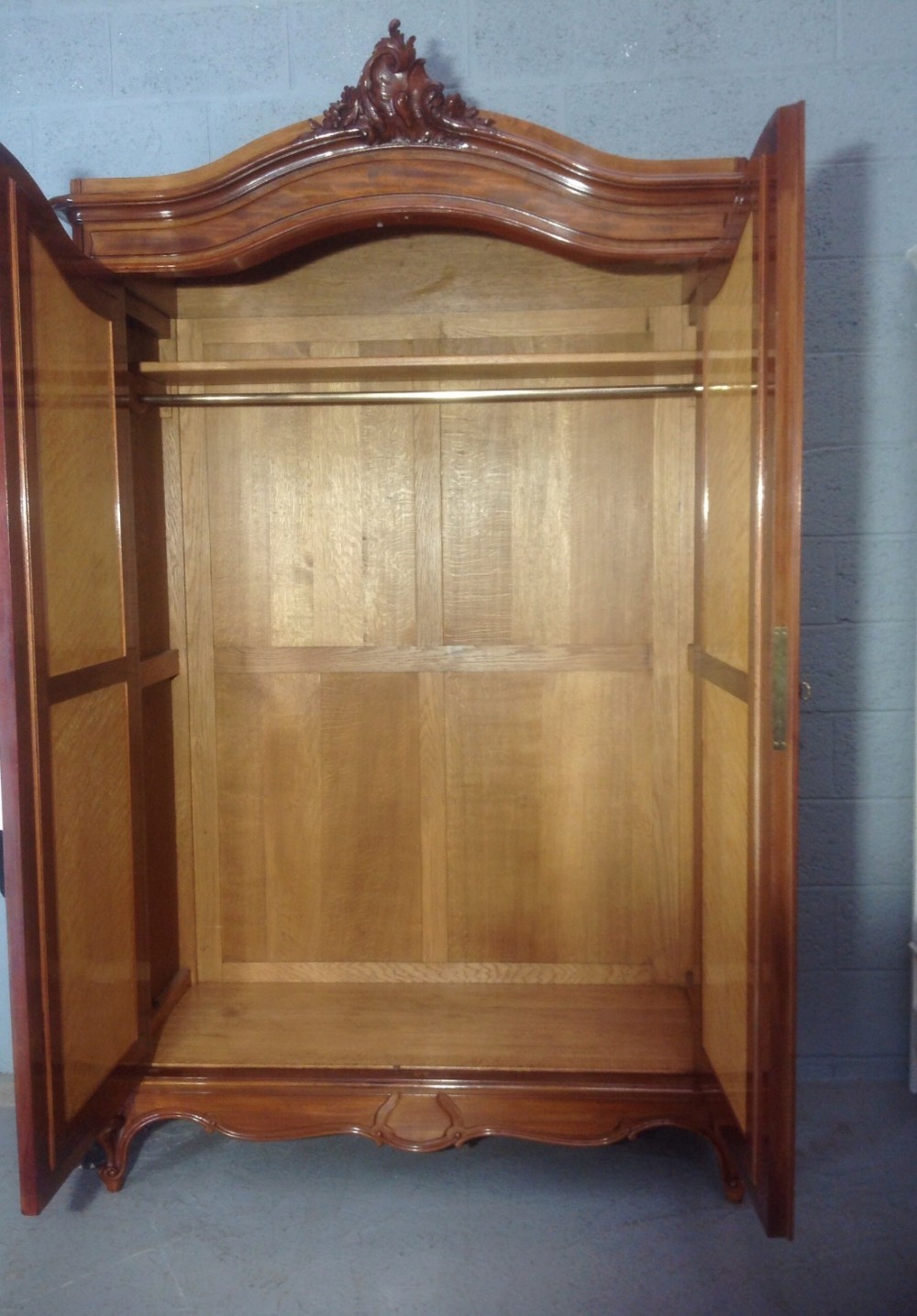 FRENCH MAHOGANY ARMOIRE View V