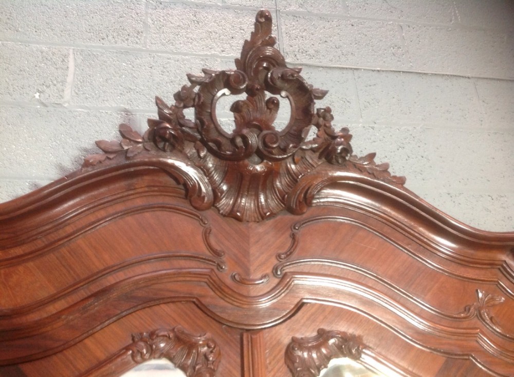 FRENCH ROSEWOOD ARMOIRE  View III
