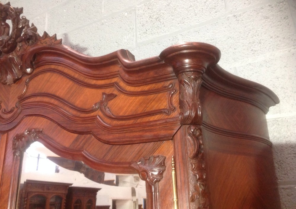 FRENCH ROSEWOOD ARMOIRE  View IV