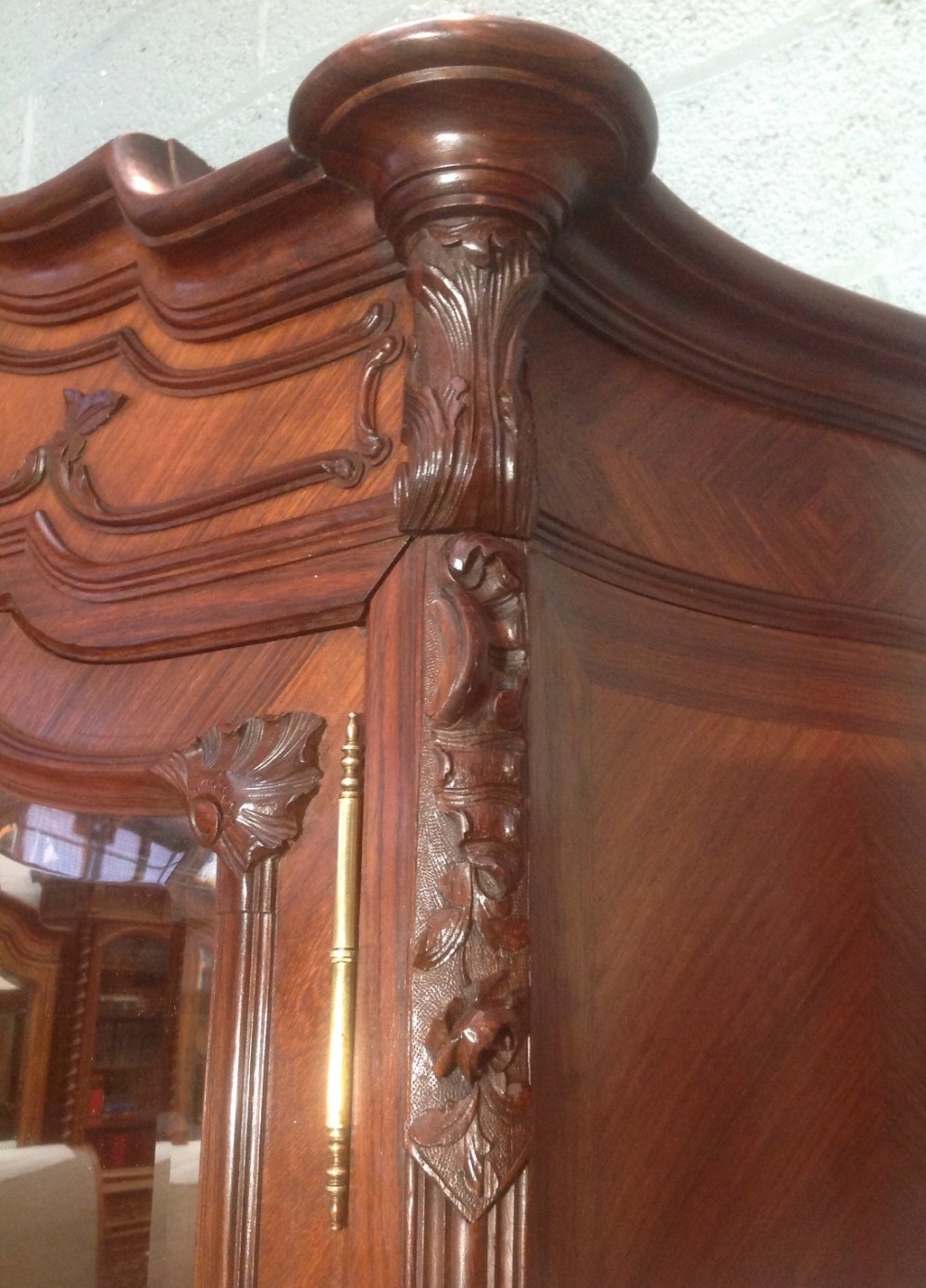 FRENCH ROSEWOOD ARMOIRE  View V