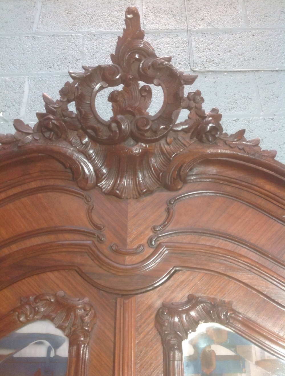 FRENCH ROSEWOOD ARMOIRE  View VI