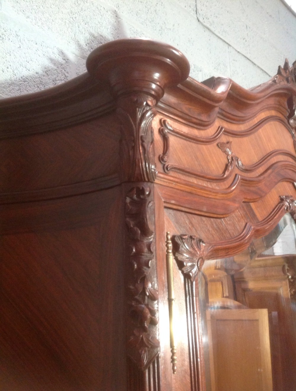 FRENCH ROSEWOOD ARMOIRE  View VII