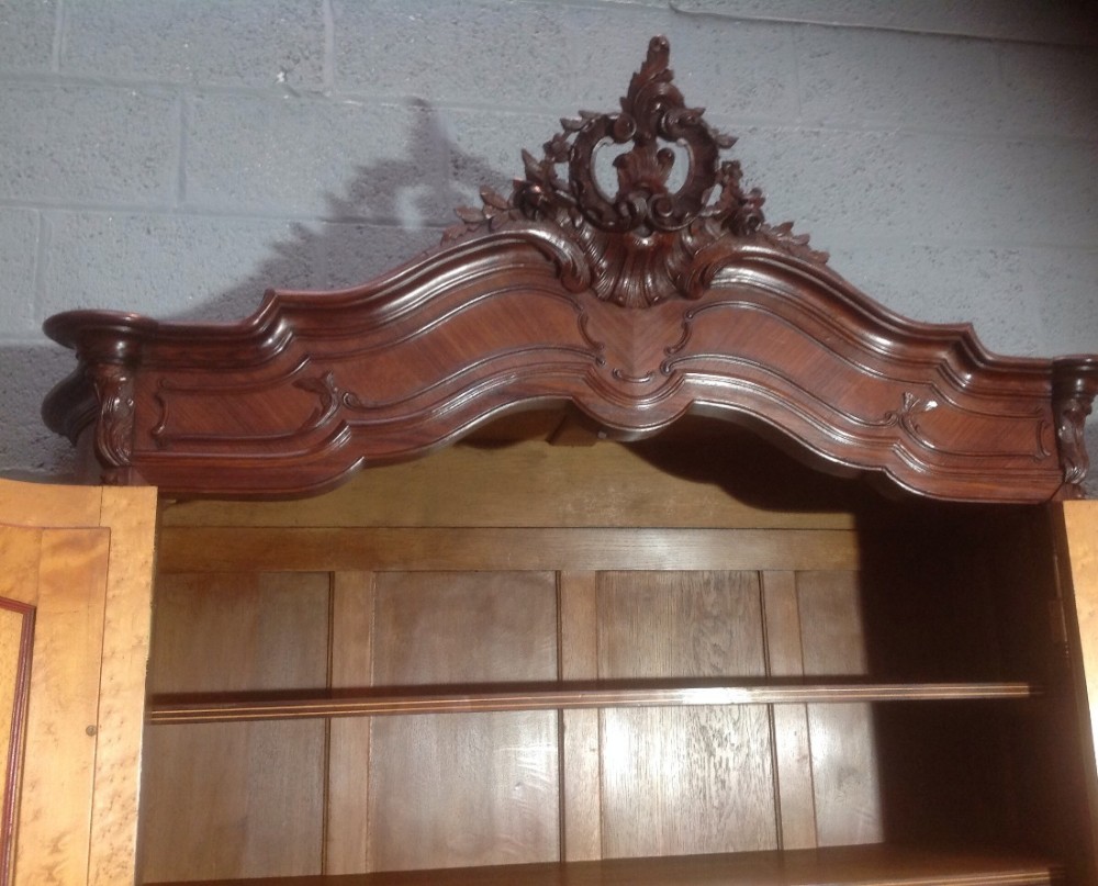 FRENCH ROSEWOOD ARMOIRE  View XI