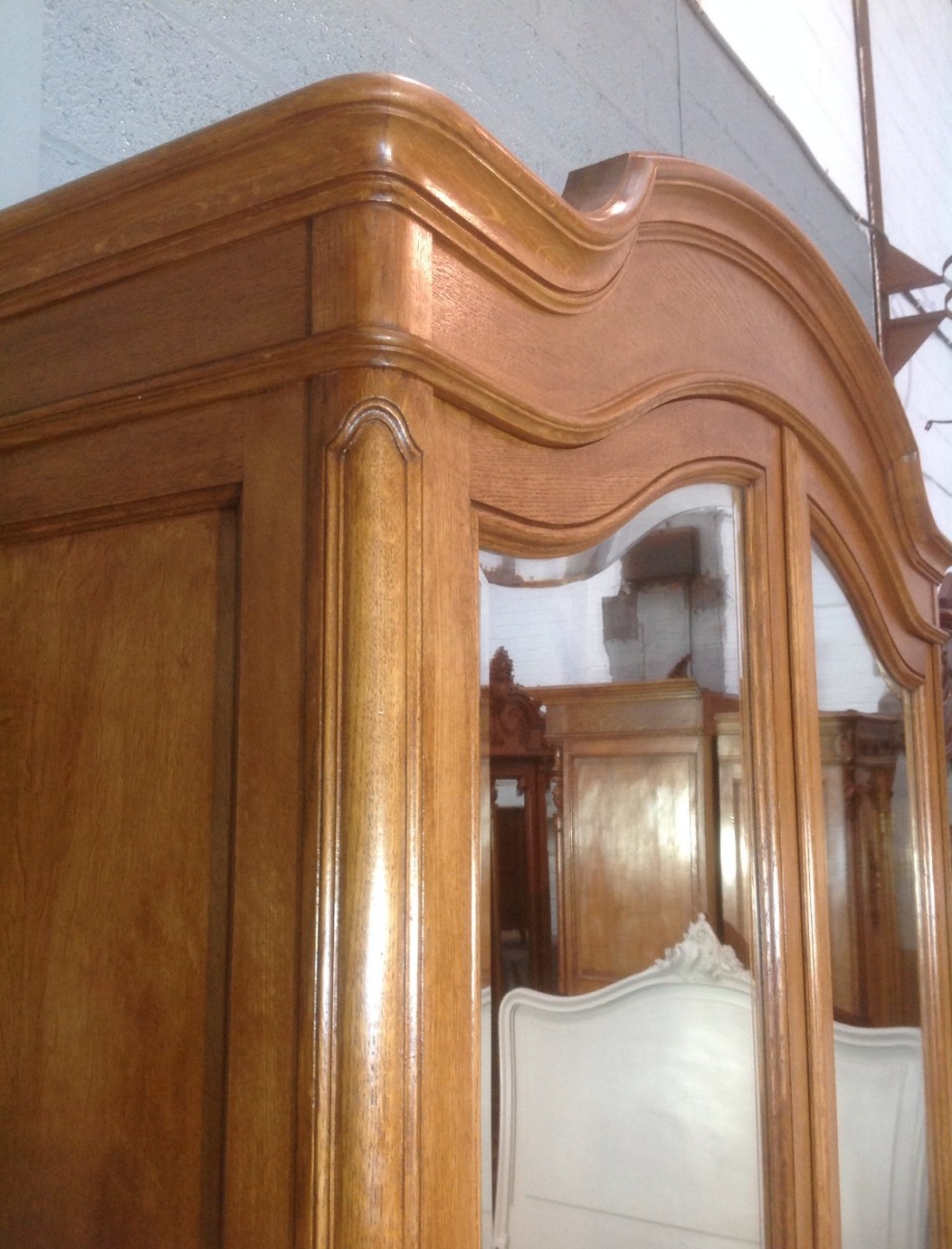 LARGE OAK FRENCH ARMOIRE View II