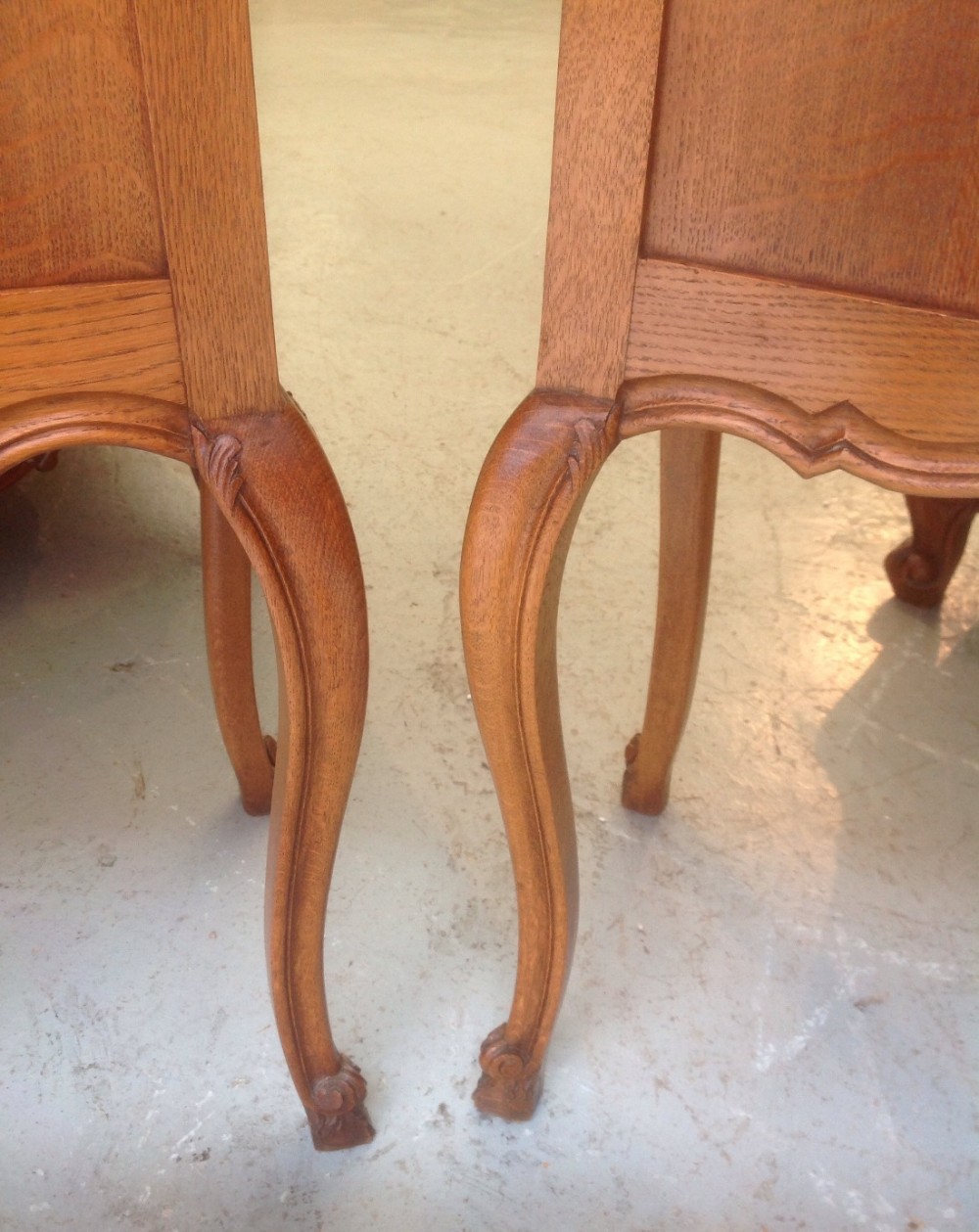 PAIR OF FRENCH OAK BEDSIDE CABINETS View VI