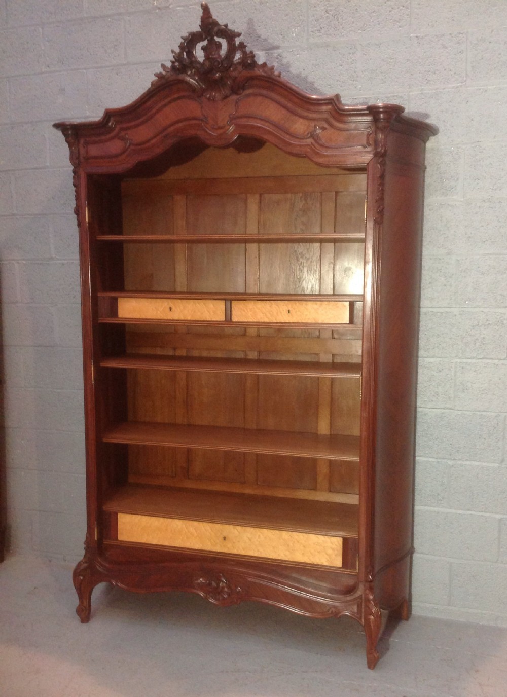 FRENCH ROSEWOOD ARMOIRE  View II