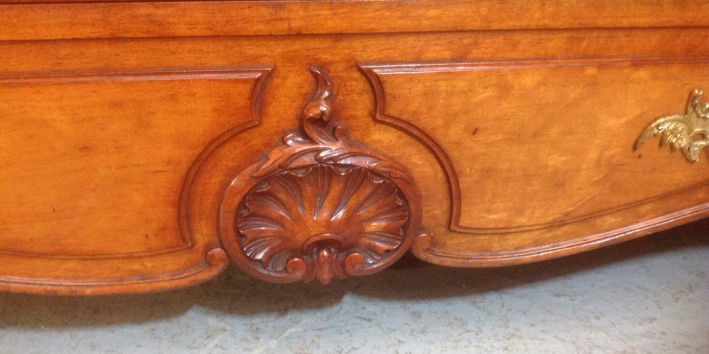 FRENCH MAHOGANY ARMOIRE View II