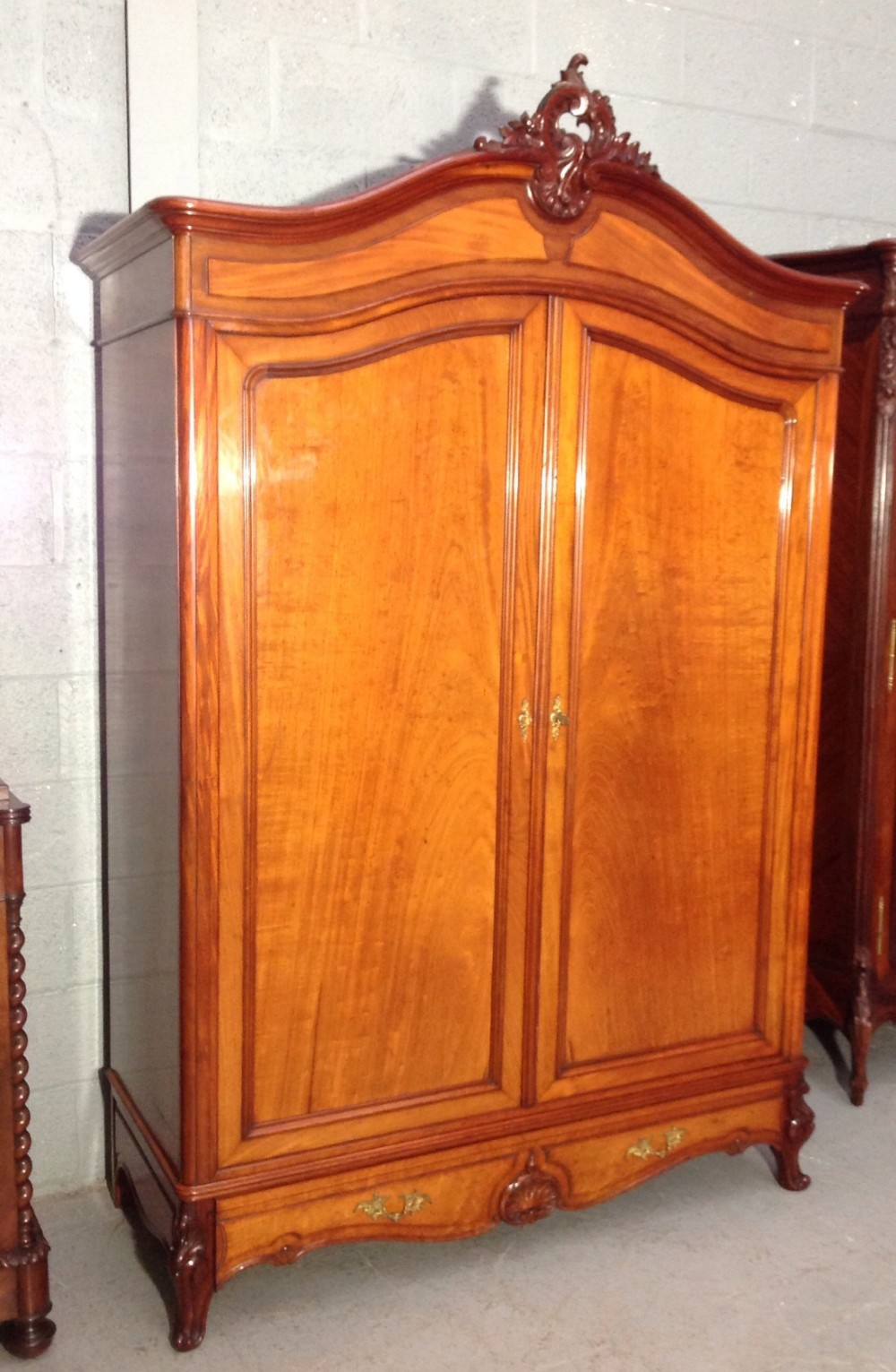 FRENCH MAHOGANY ARMOIRE View VII