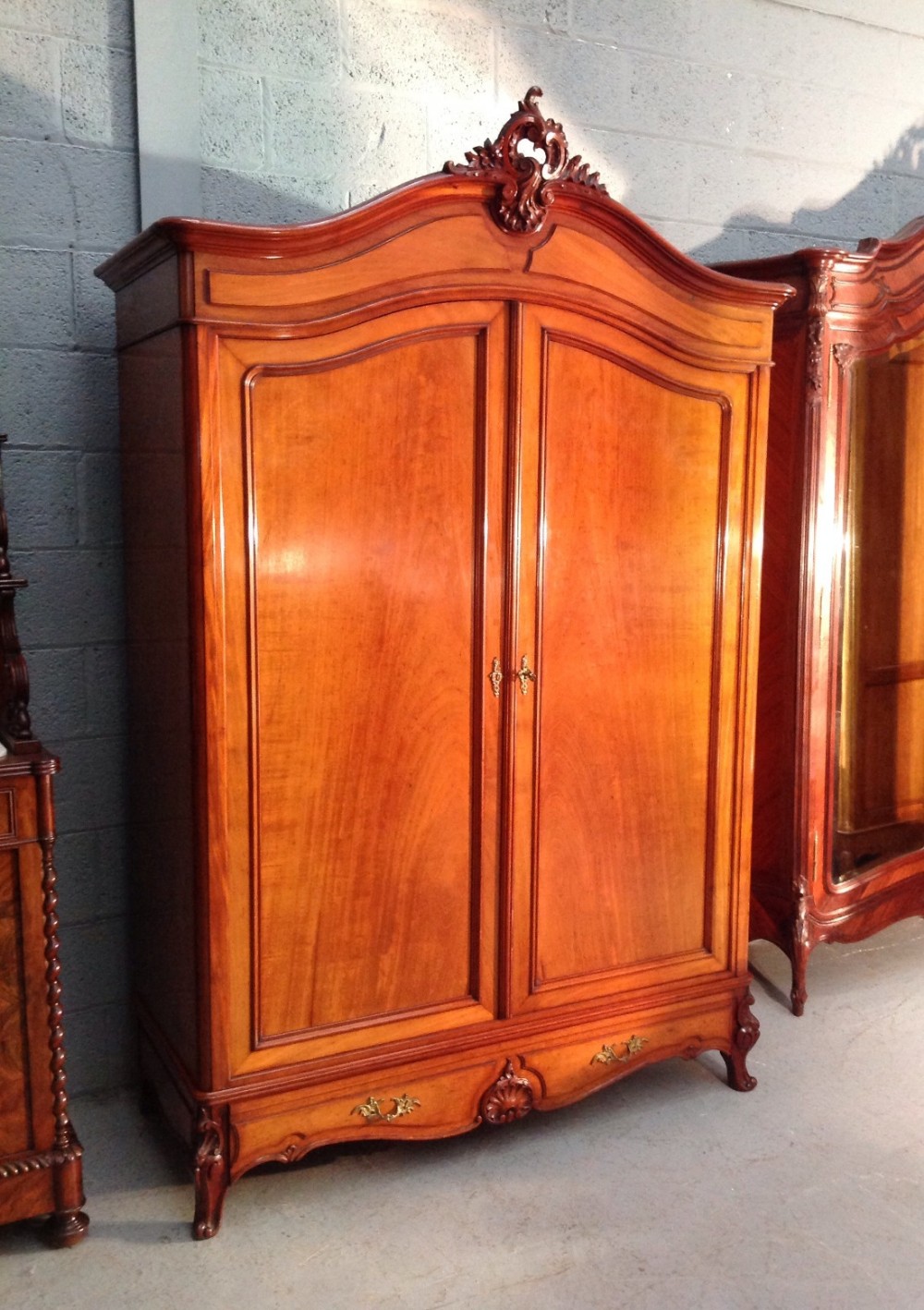 FRENCH MAHOGANY ARMOIRE View X