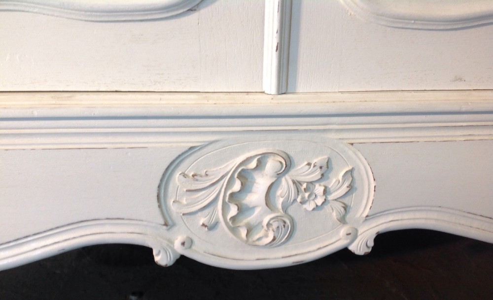 PAINTED CARVED FRENCH ARMOIRE View IV