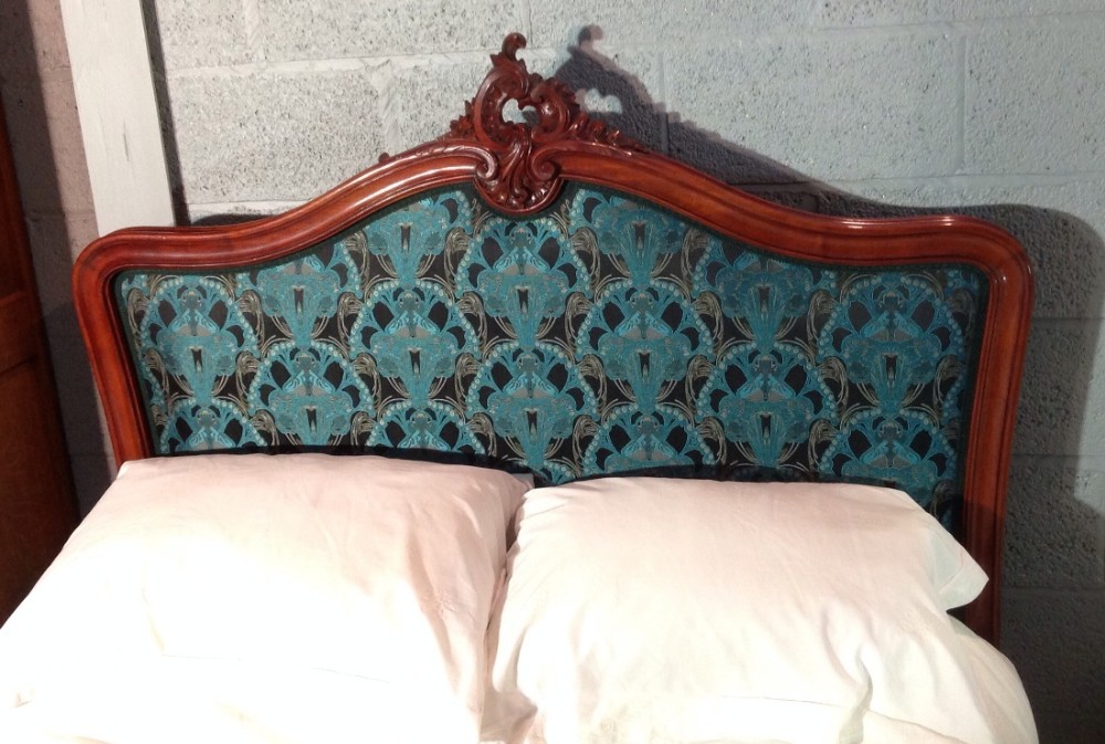 UPHOLSTERED FRENCH MAHOGANY BED View III