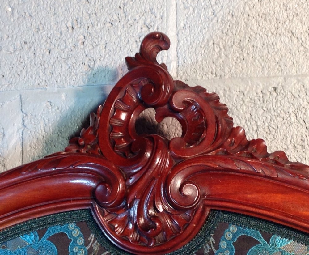 UPHOLSTERED FRENCH MAHOGANY BED View VIII