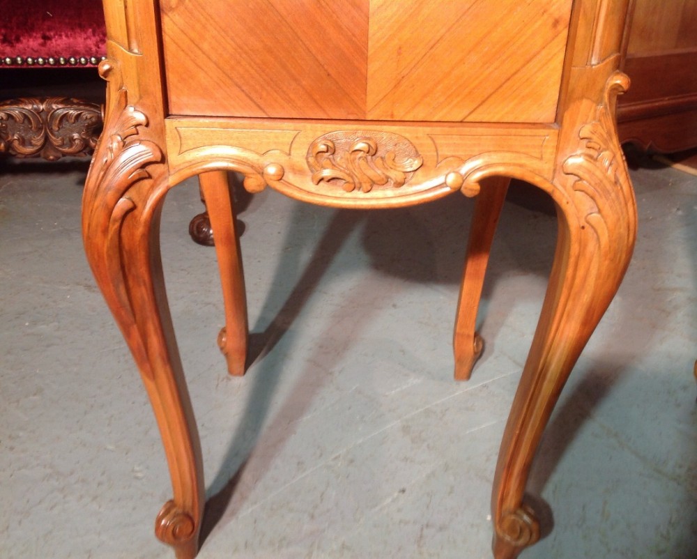 PAIR OF FRENCH WALNUT BEDSIDE CABINETS View VIII