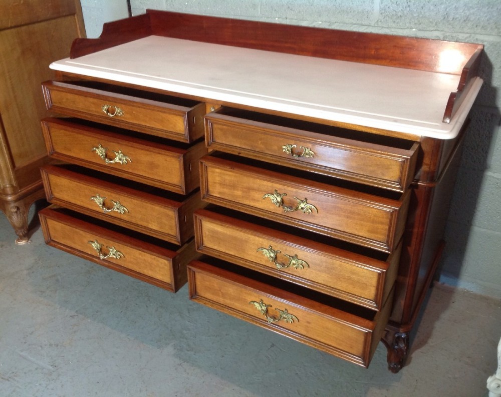 FRENCH MAHOGANY MARBLE TOP WASHSTAND View X
