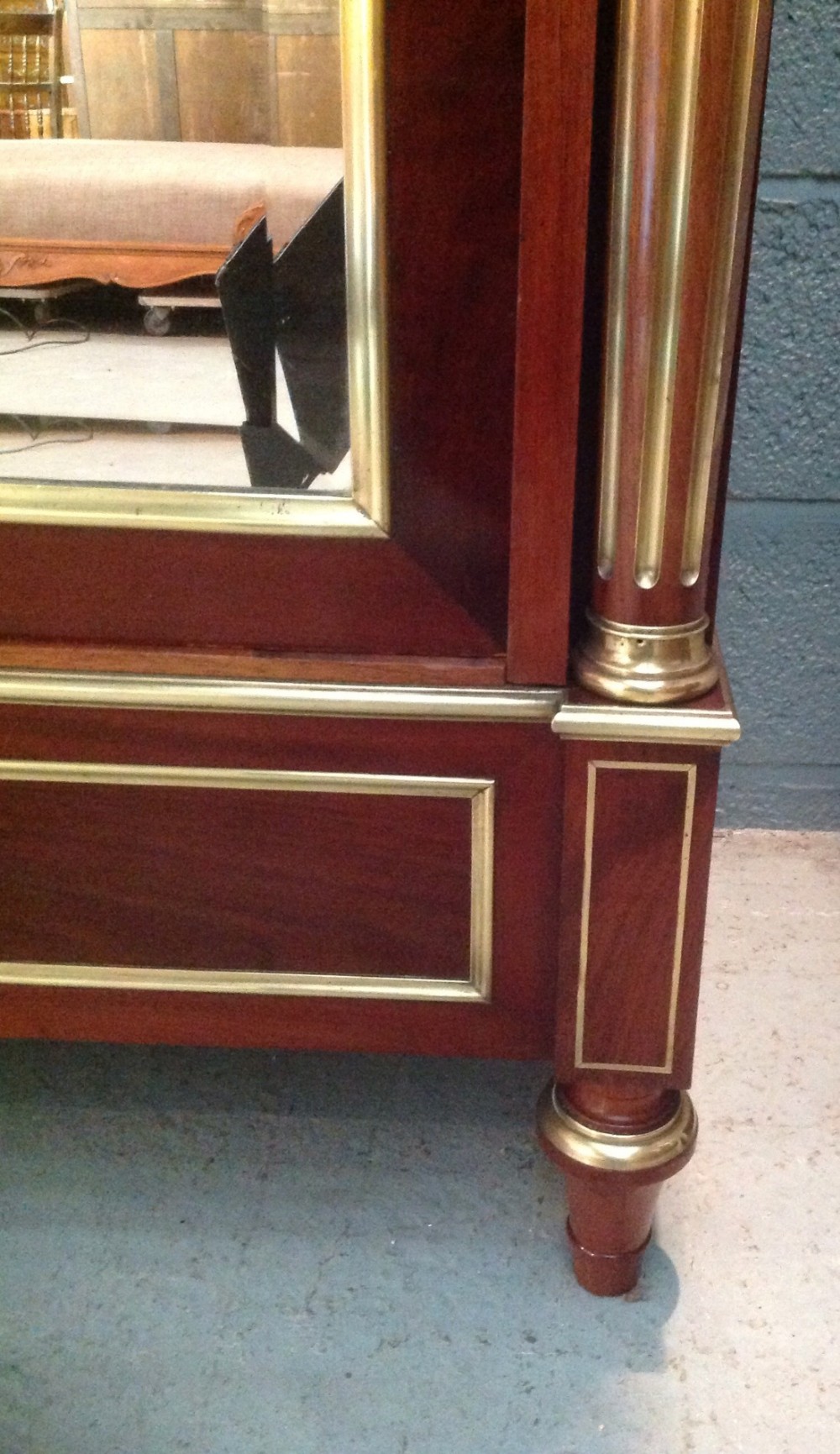 MAHOGANY FRENCH ARMOIRE View VII
