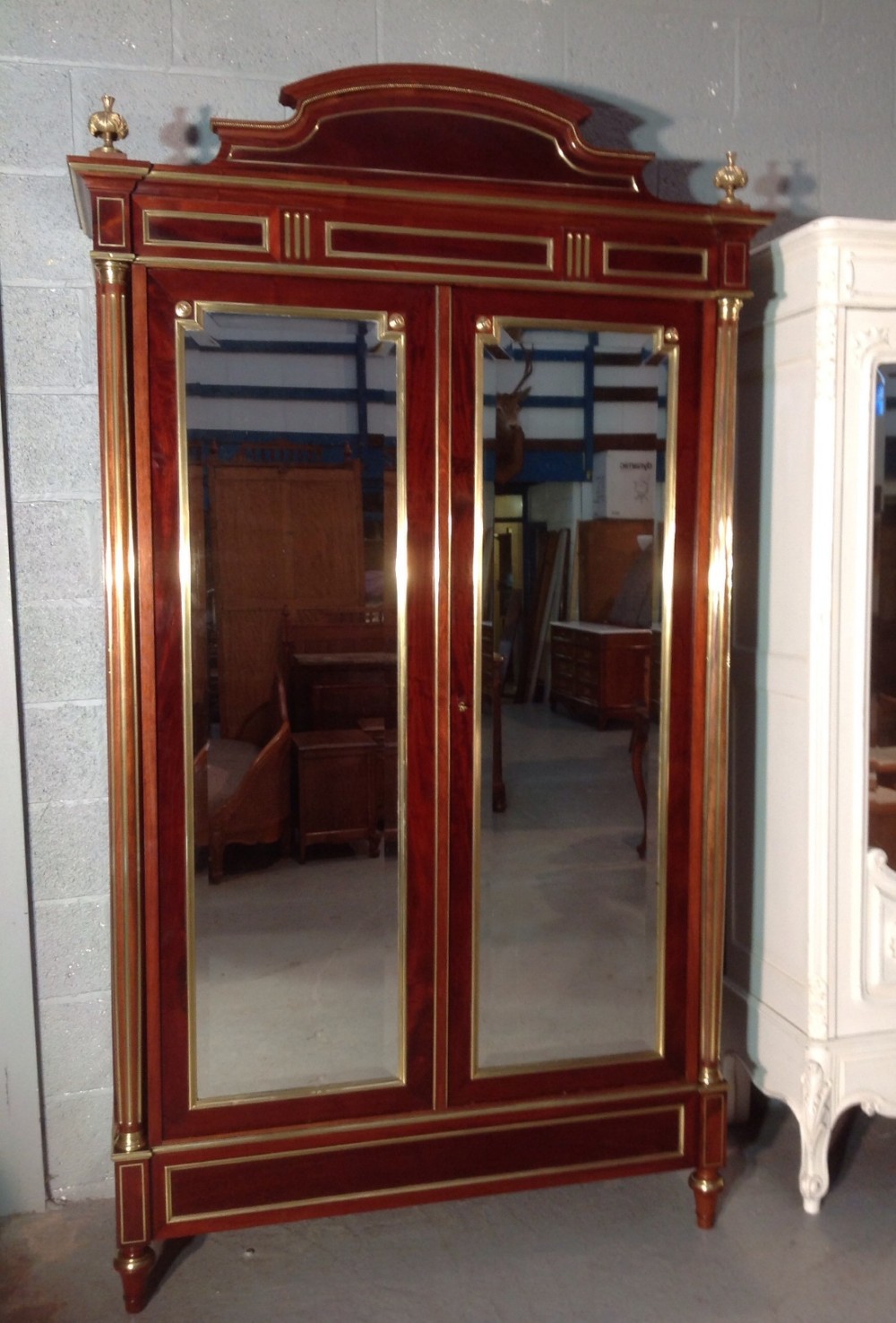 MAHOGANY FRENCH ARMOIRE View VIII