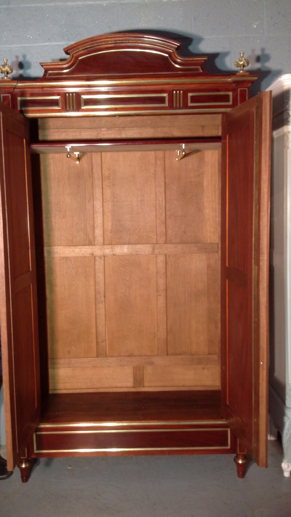 MAHOGANY FRENCH ARMOIRE View XIII