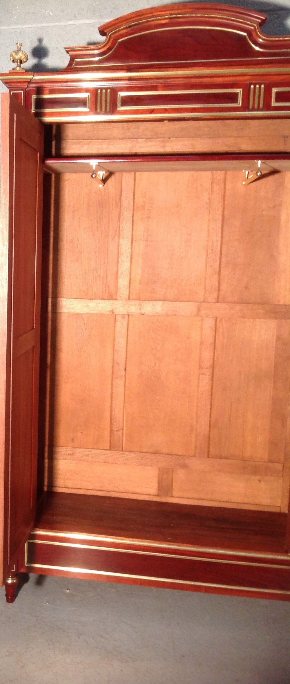 MAHOGANY FRENCH ARMOIRE View XIV