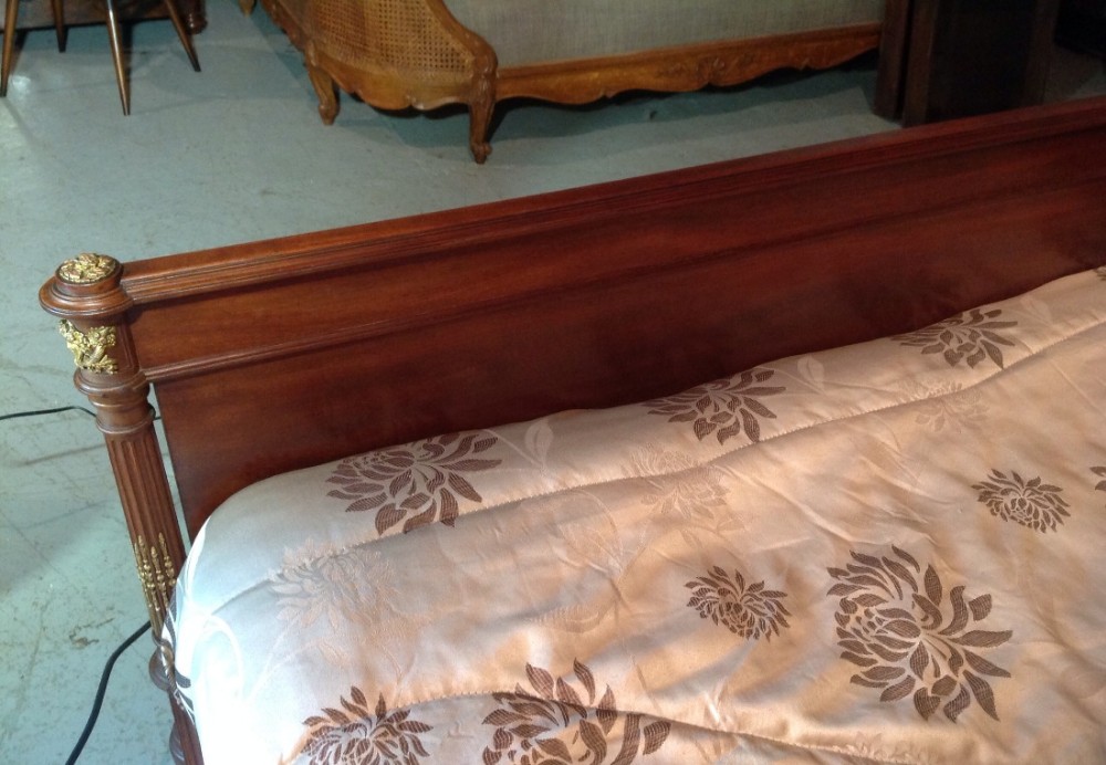 FRENCH MAHOGANY KINGSIZE BED View XIV