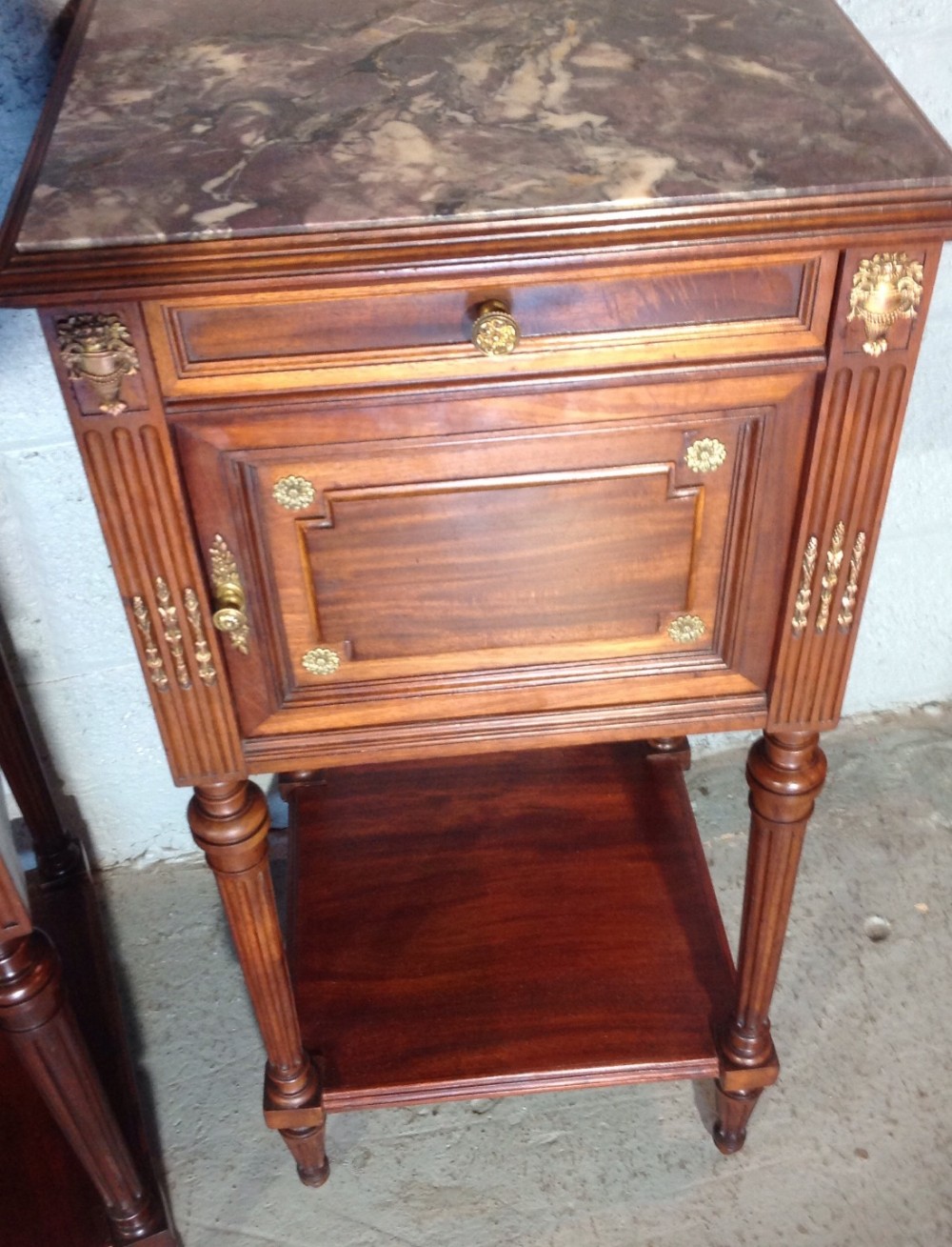 PAIR OF MAHOGANY BEDSIDE CABINETS View VI