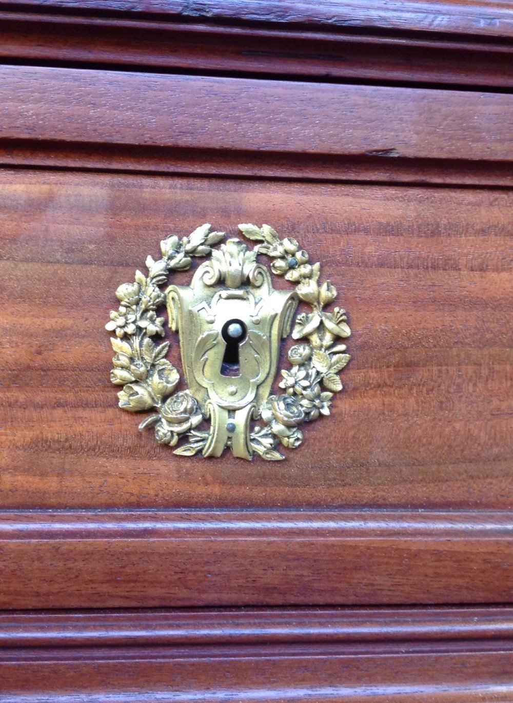 LARGE FRENCH MAHOGANY ARMOIRE  View III